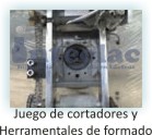 juego de cortadores y herramentales de formado